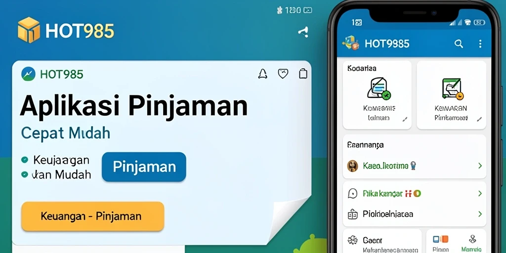Tampilan antarmuka HOT985 yang user-friendly untuk pengajuan pinjaman.