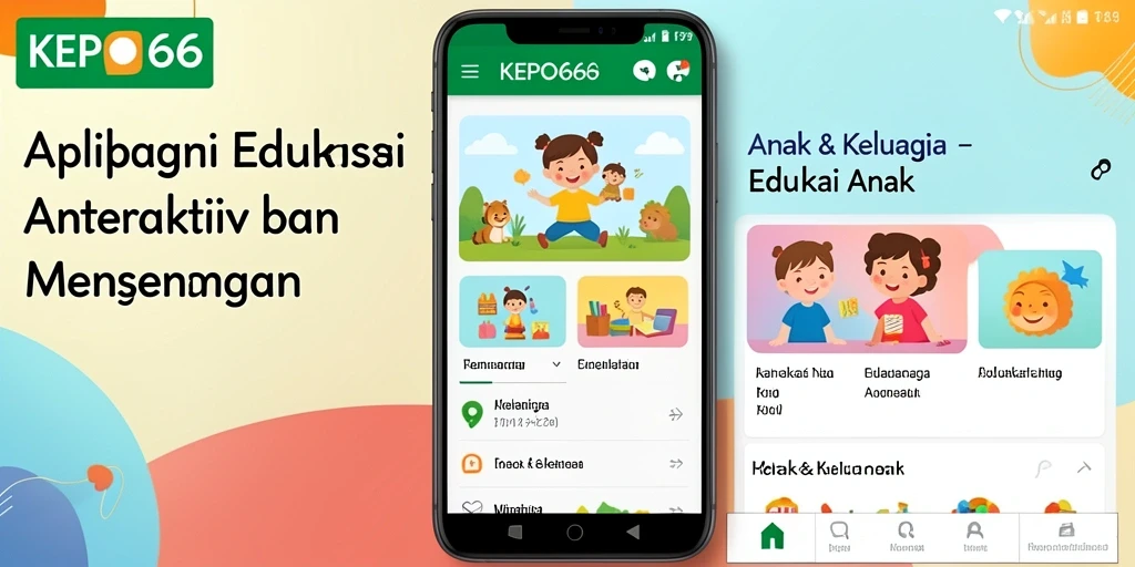 Antarmuka KEPO66 yang menarik dan ramah anak.