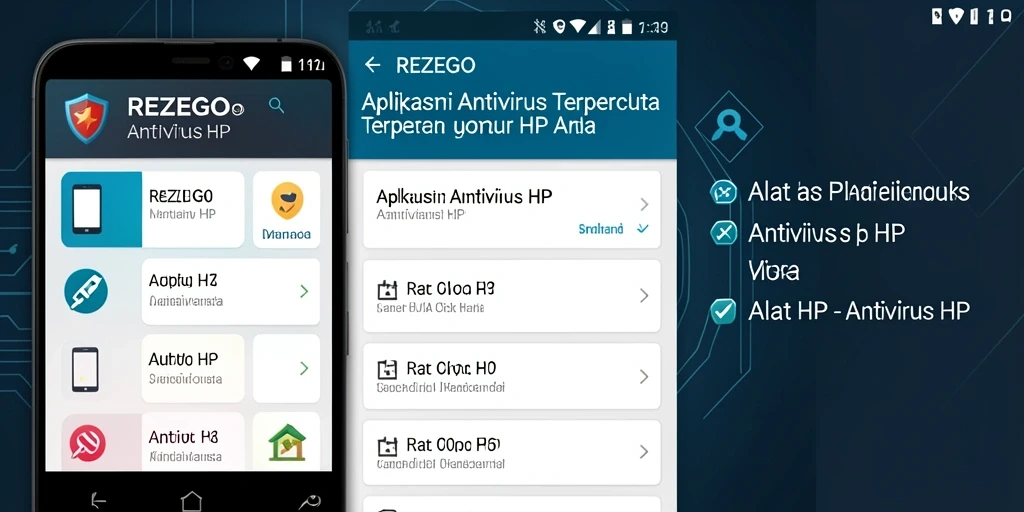 Tampilan antarmuka REZEGO yang sederhana dan informatif.