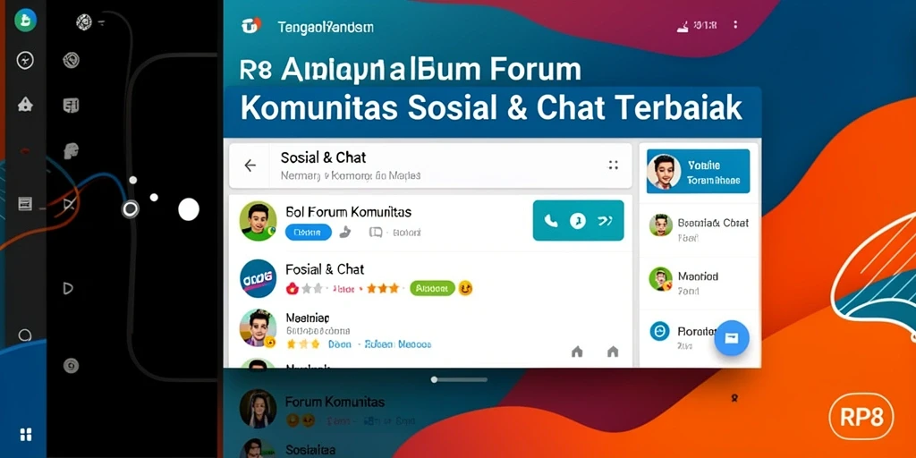 Antarmuka RP8 yang intuitif dan modern untuk Forum Komunitas.
