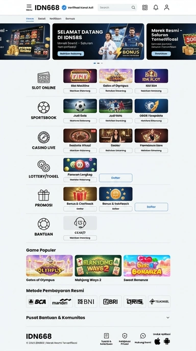 Halaman Resmi idn668 untuk Pengguna Android Indonesia
